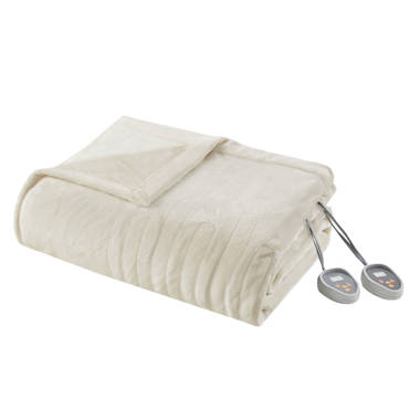 Biddeford heated plush online blanket